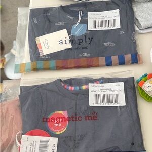 Magnetic Me Kids Gray Tee with Car Print